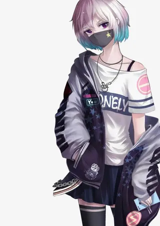 帅气的动漫女生免抠