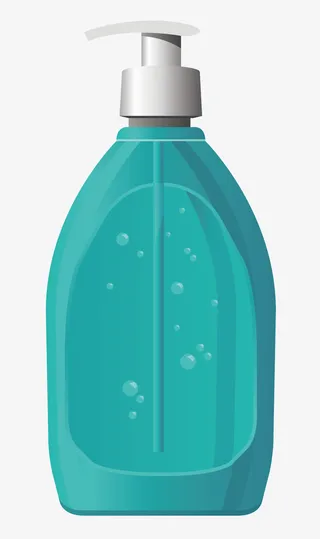 卡通洗衣液洗发水瓶免抠