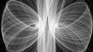 白色丝线蝴蝶结海报背景