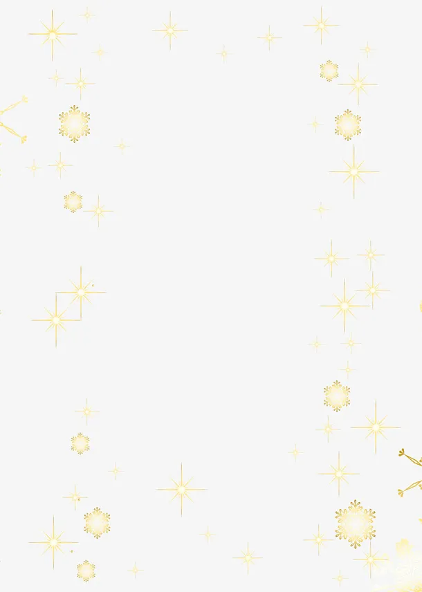 黄色闪耀花朵免抠