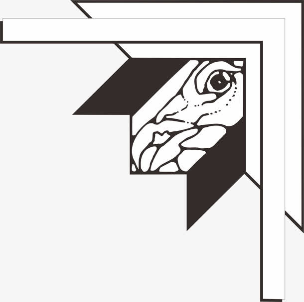 花边角花底纹边框素材免抠