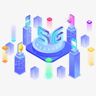 2.5D手机5G信息装饰免抠