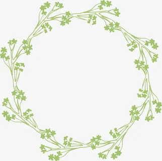 花环花边手绘边框免抠装饰花纹元素