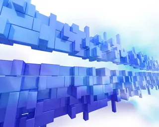 3D方块科技背景