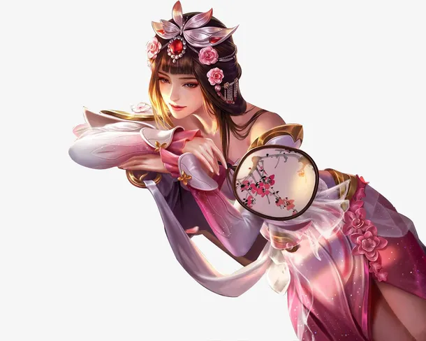 甄姬-花好月圆免抠