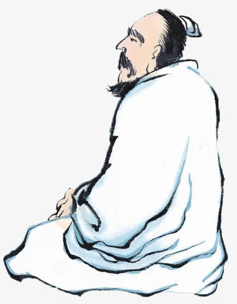 手绘的诗人免抠