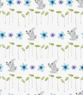 手绘花朵清新底纹背景