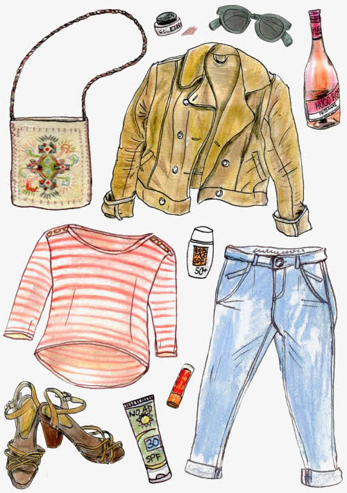 时尚春季穿搭免抠