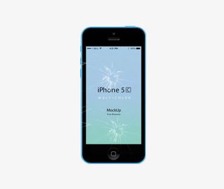 iphone5c碎屏免抠