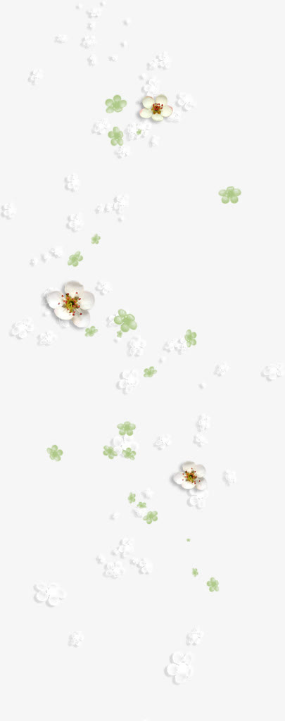 漂浮花朵png素材免抠