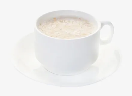 冲泡好的牛奶麦片免抠