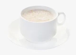 冲泡好的牛奶麦片免抠