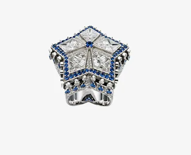 五角星戒指免抠