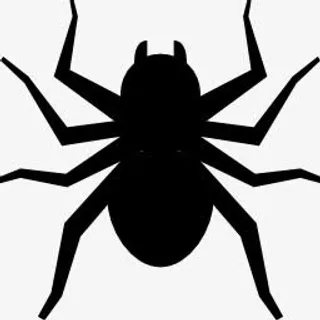 蜘蛛黑白万圣节图标免抠