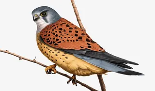 手绘红集鸟素材免抠