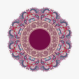 矢量复古花纹底纹免抠