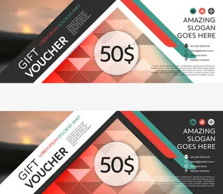 矢量现金券设计免抠