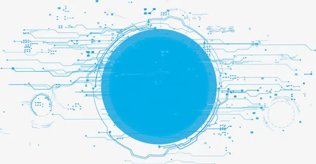 电子科技圆形图形免抠