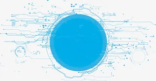 电子科技圆形图形免抠