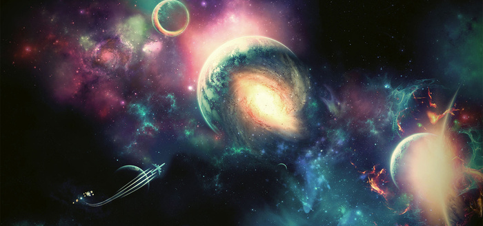 淘宝背景图粉紫星球高清