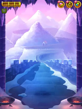 扁平风格环境渲染雪山高清合成免抠