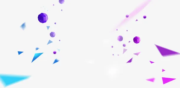 漂浮不规则色块免抠