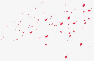 红色飘散的花瓣免抠素材免抠漂浮花瓣元素