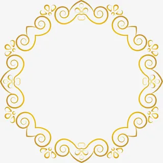 手绘黄色花纹免抠