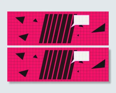 几何创意三角形红色电商促销banner高清