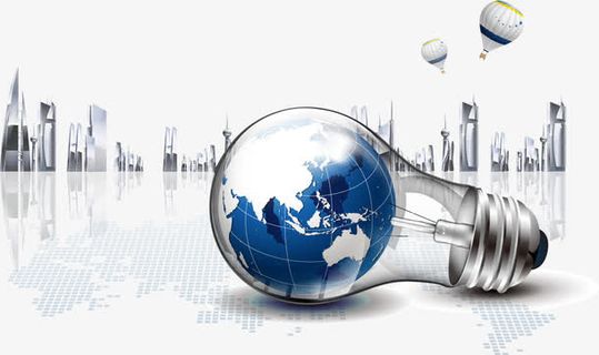 矢量立体灯泡素材免抠