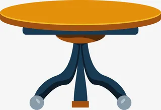 矢量小木桌免抠