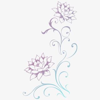 文艺清新花草海报设计装饰免抠