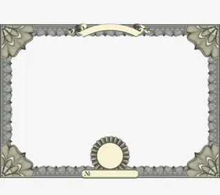 欧式证书元素矢量素材免抠