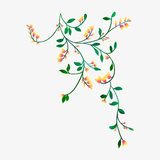 绿色藤蔓植物2免抠动植物植物元素