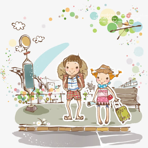 手绘插图免抠