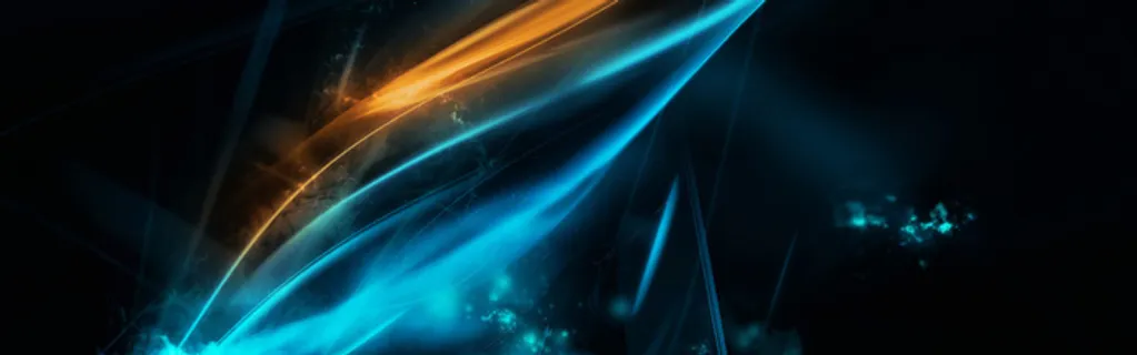 炫酷蓝黄光线背景高清