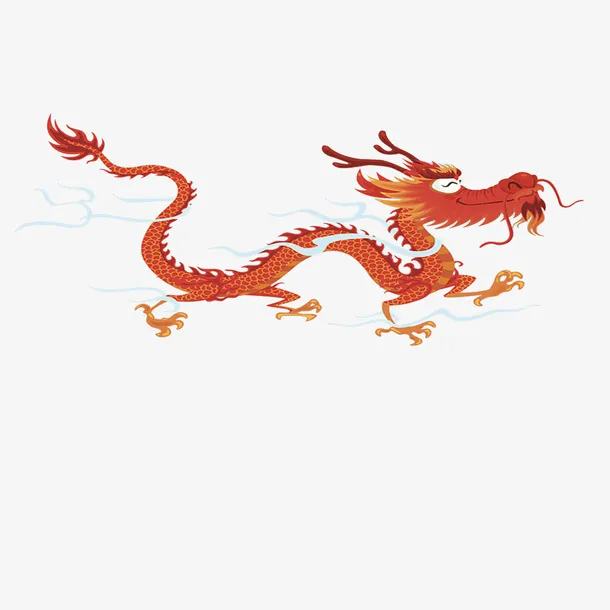 奢华二月二龙抬头飞龙图片免抠手绘/卡通卡通元素