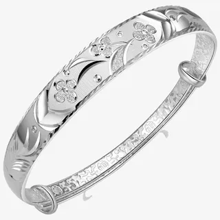 花之语银镯子免抠