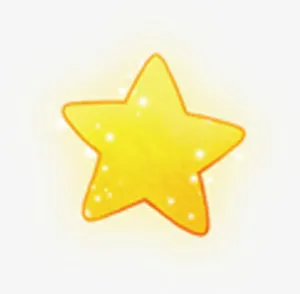 白色光点小星星儿童节素材免抠