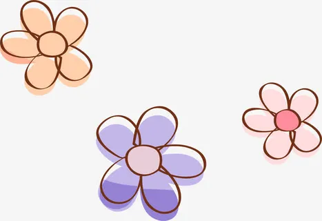 卡通花朵免抠