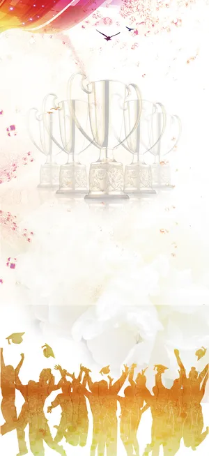 培训学校喜报海报背景素材高清