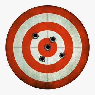 圆形盾牌弹孔素材免抠