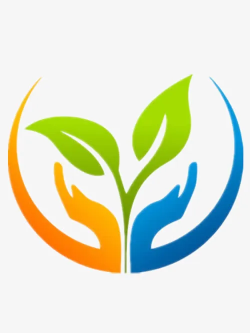 双手托起标志免抠