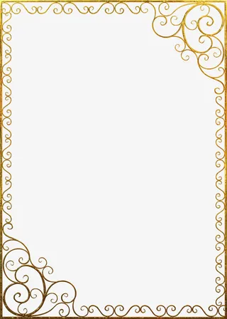 欧式铁艺创意相框免抠