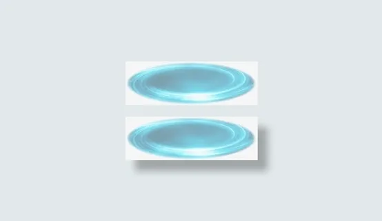 蓝色椭圆炫光光效免抠