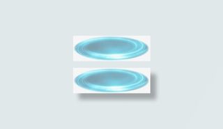 蓝色椭圆炫光光效免抠