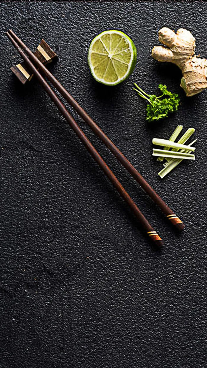 筷子青柠西芹姜H5背景图高清