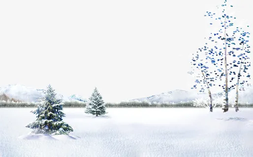 十一月你好雪景banner免抠 十一月你好雪景banner免抠