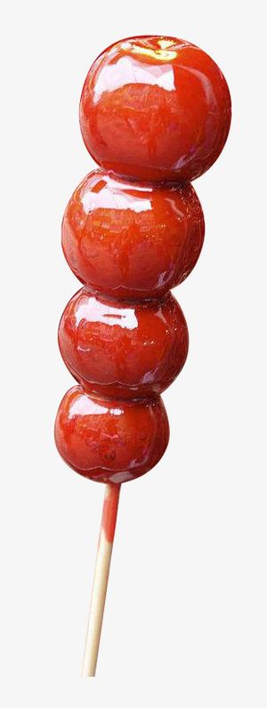 卡通手绘一串糖葫芦免抠