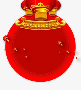 红包背景圆形新年装饰图案
